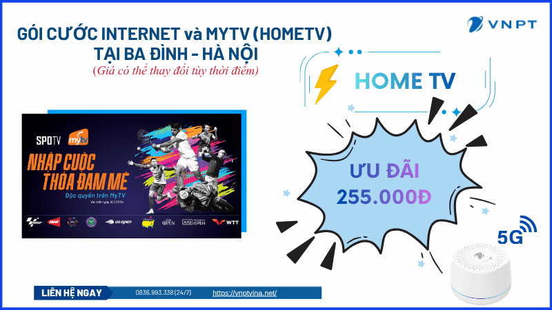 Lắp đặt mạng VNPT tại Ba Đình