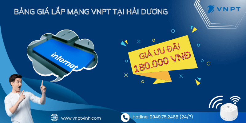 Lắp mạng VNPT Hải Dương giá rẻ