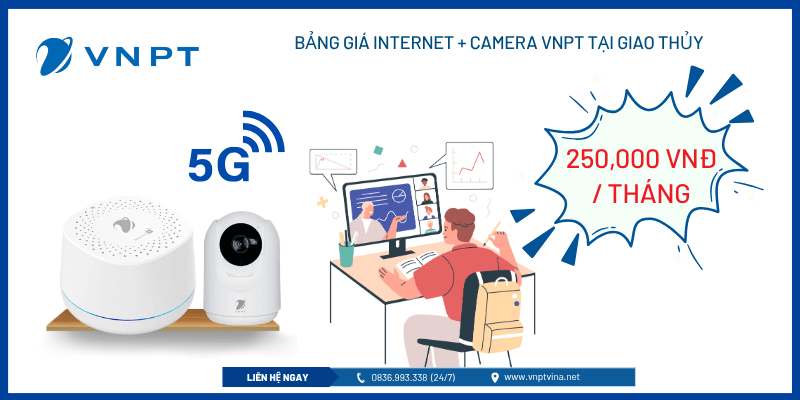 Bảng giá gói Camera VNPT tại Giao Thủy