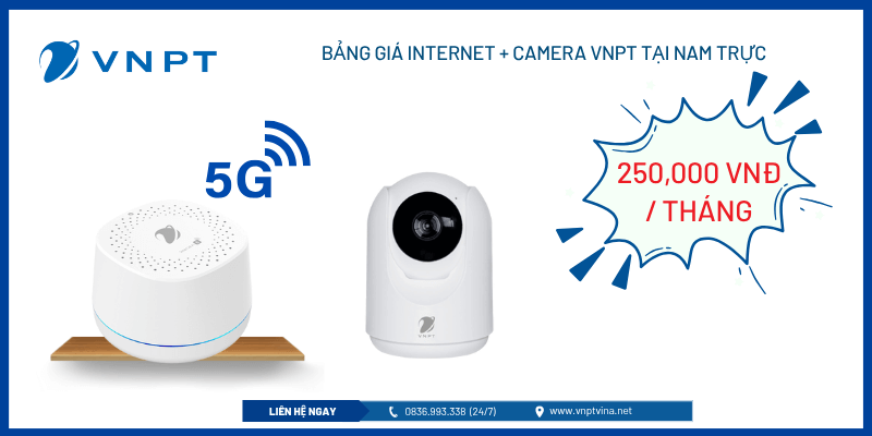 Bảng giá gói Home Cam của VNPT tại Nam Trực