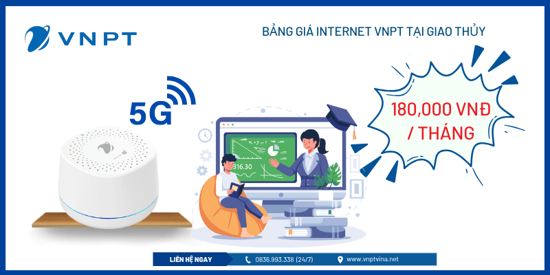 Bảng giá Internet VNPT tại Giao Thủy