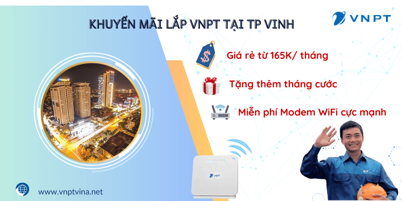 Bảng giá WiFi VNPT tại TP Vinh