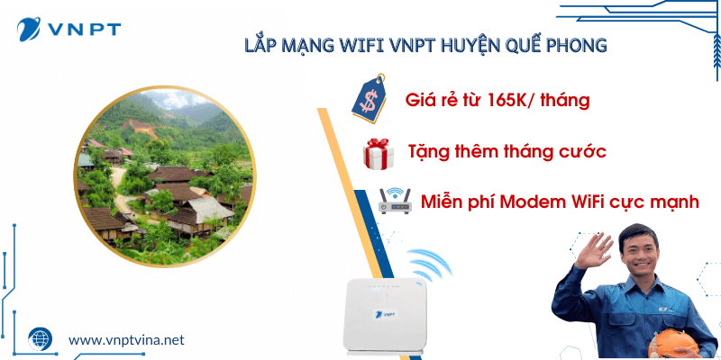 Lắp mạng VNPT Quế Phong