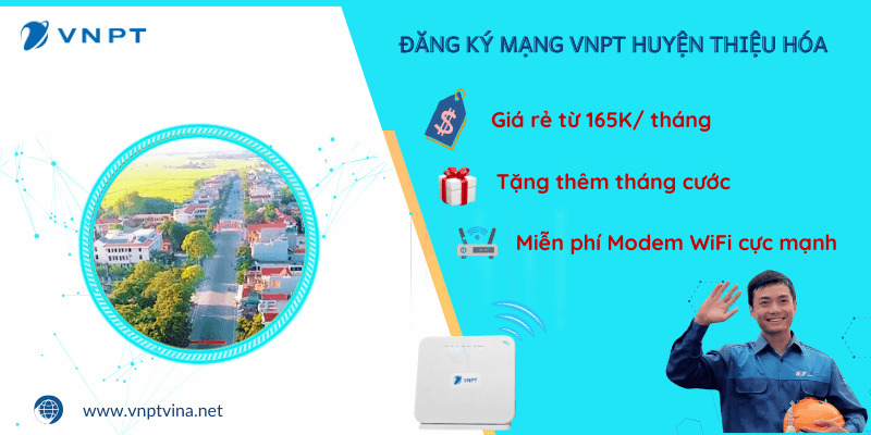 Lắp mạng WiFi VNPT huyện Thiệu Hóa