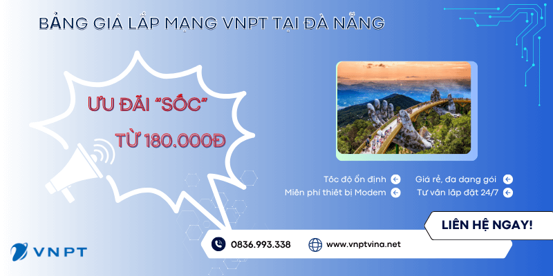 Lắp mạng VNPT Đà Nẵng giá bao nhiêu