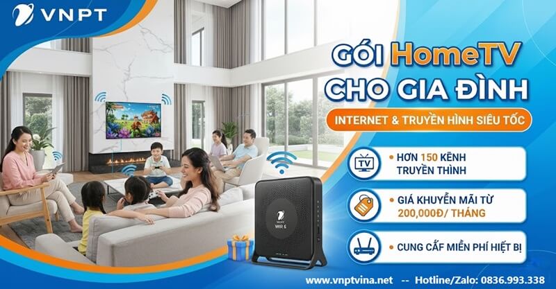 Bảng giá lắp mạng VNPT gói Gia Đình