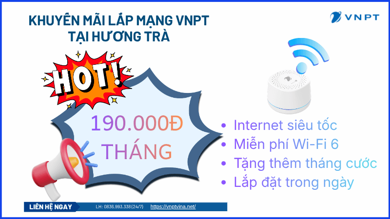 Gói cước VNPT tại Hương Trà