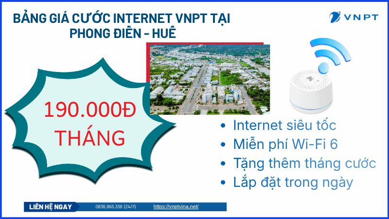 Lắp đặt mạng VNPT Phong Điền Lắp đặt mạng VNPT Phong Điền