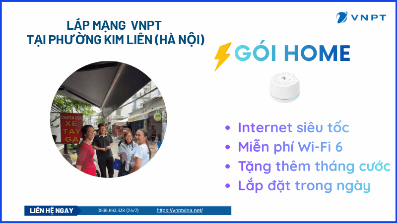 Lắp mạng VNPT Kim Liên (Hà Nội)