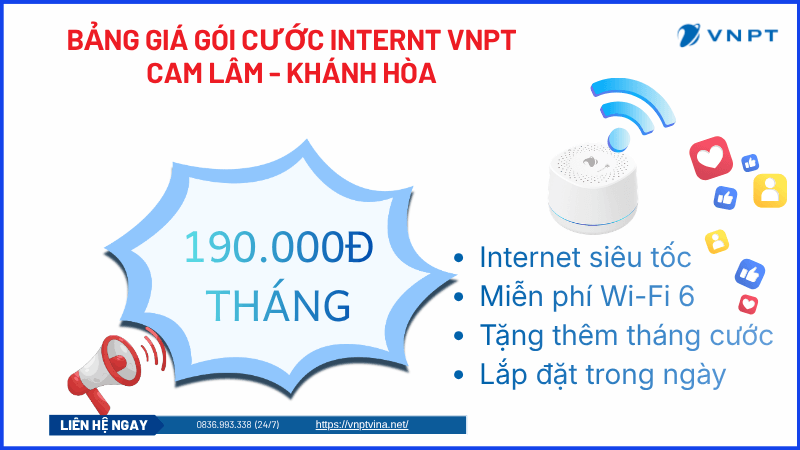 Lắp mạng VNPT tại Cam Lâm