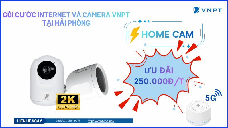 Gói Internet và camera VNPT Hải Phòng