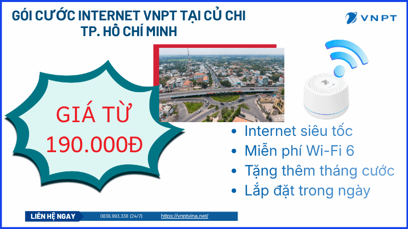 Lắp đặt mạng VNPT Củ Chi