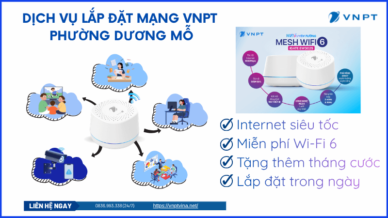 Lắp mạng VNPT Phường Dương Mỗ